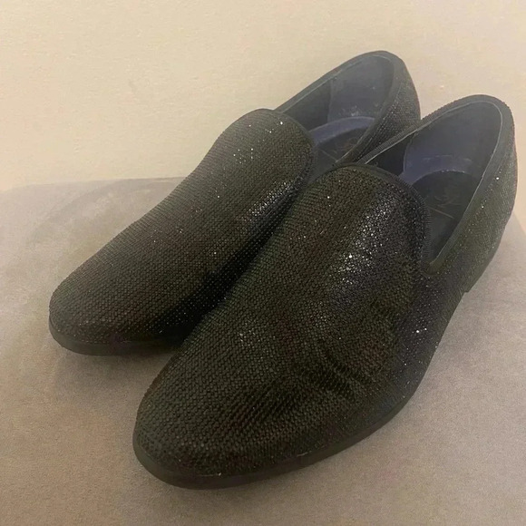 SP by St Patrick Mens Glitter Shimmering Slip On Formal Dress Shoes US 8 - Picture 4 of 15
